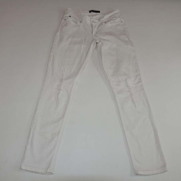 Levi's Women's Bold Curve Skinny Jeans Size 29 Low Rise White 30" Inseam Denim - Picture 1 of 7